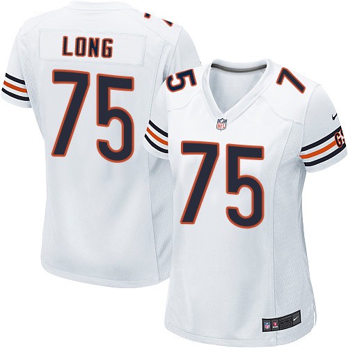 Women's Elite Kyle Long Nike Jersey White Road - #75 NFL Chicago Bears